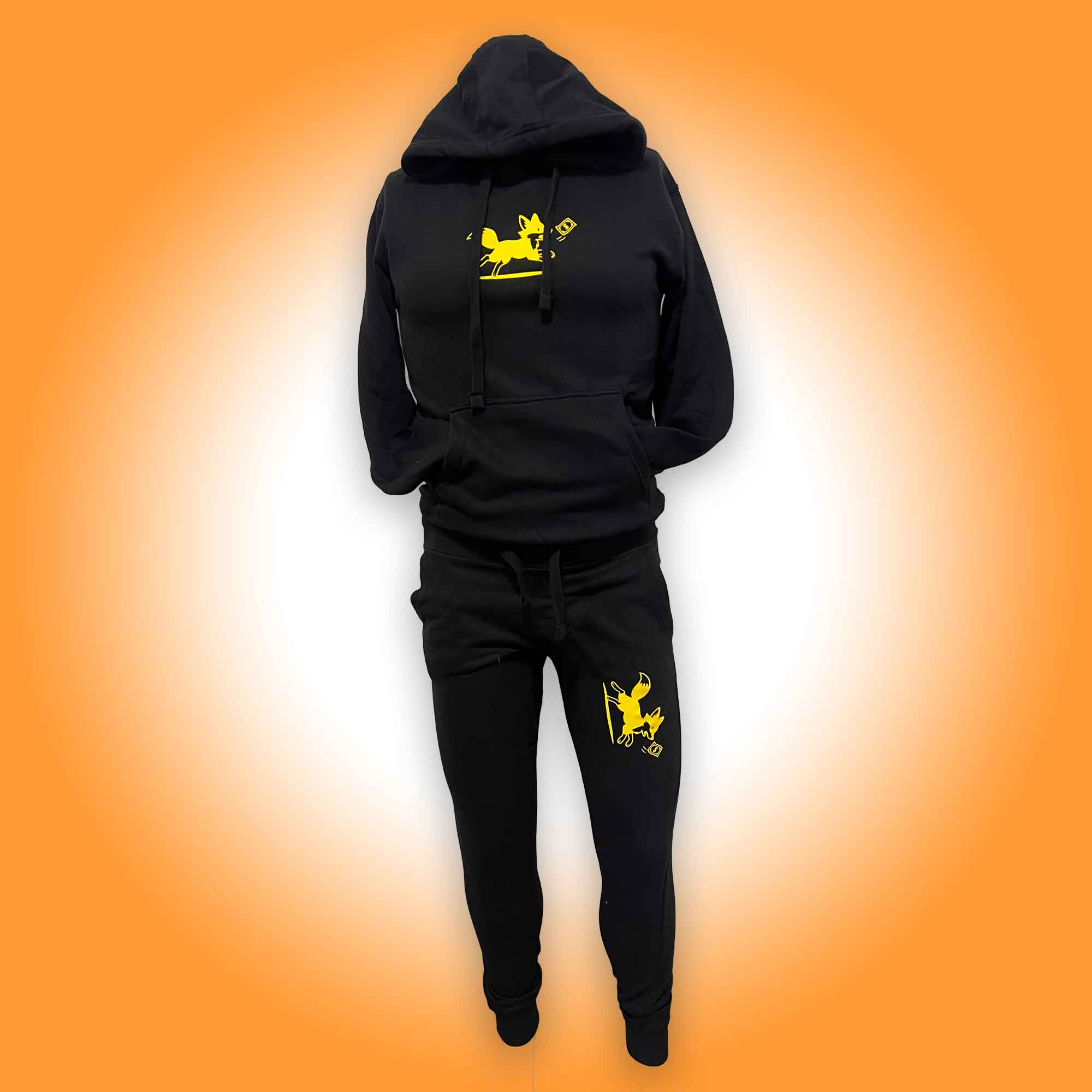 Choose Money “Golden Fox” Premium Tracksuit – Black/Gold Edition